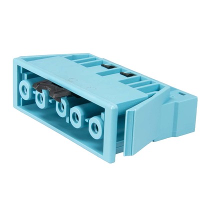 5-pole Panel mounting Plugs & Sockets DALI pastel blue