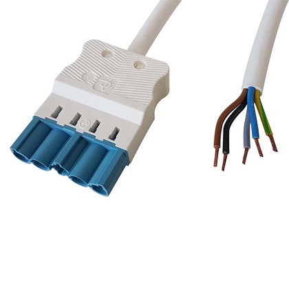 5-pole DALI Extension cable Plug white DCA