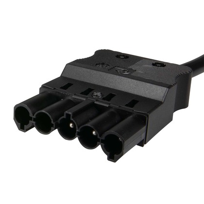 5-pole Extension cable Plug black DCA