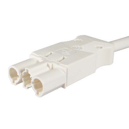 3-pole Extension cable Plug white DCA