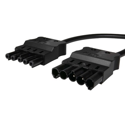 5-pole Connection cable black DCA