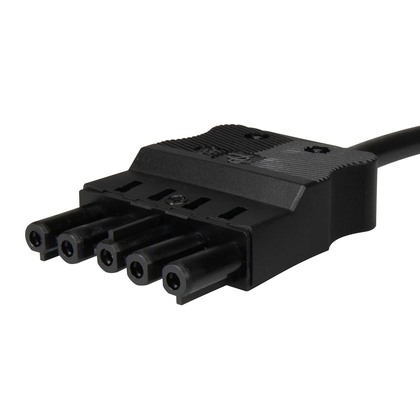 5-pole Extension cable Socket black DCA