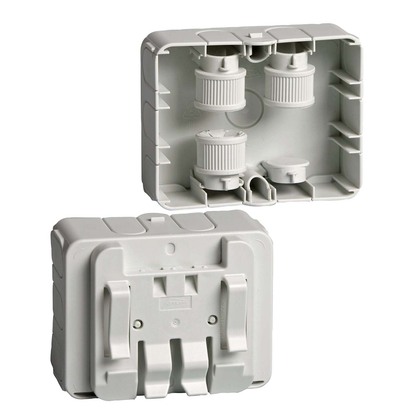 Junction box with mounting plate for cable-trays IP40