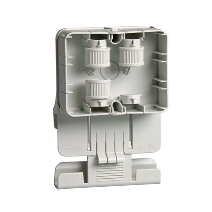 Junction box with mounting plate for cable-ladders IP40